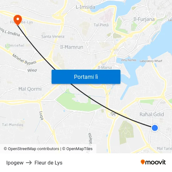 Ipogew to Fleur de Lys map