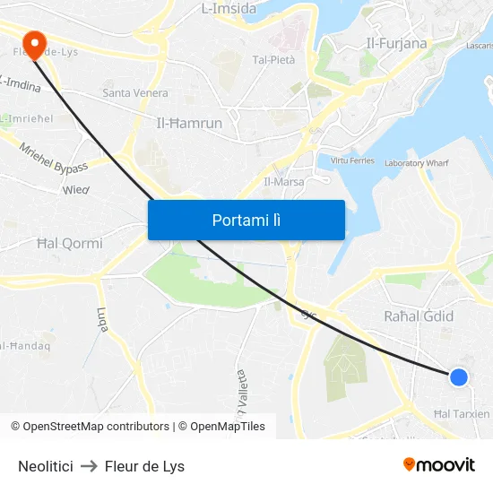 Neolitici to Fleur de Lys map