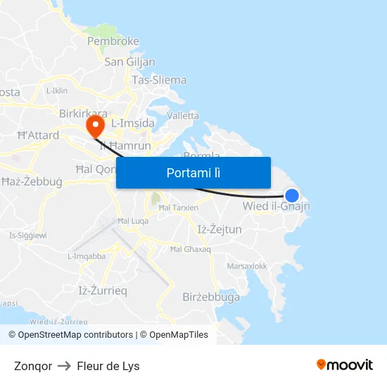 Zonqor to Fleur de Lys map