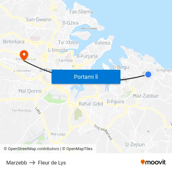 Marzebb to Fleur de Lys map