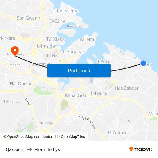 Qassisin to Fleur de Lys map