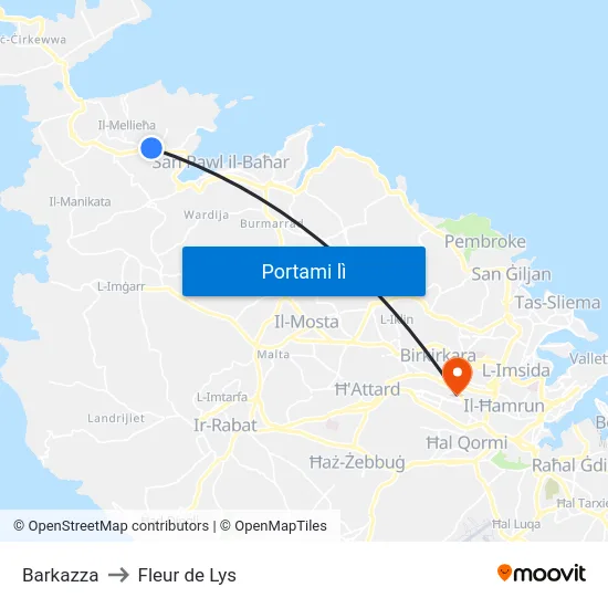 Barkazza to Fleur de Lys map