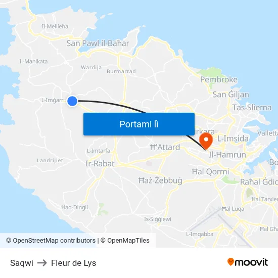 Saqwi to Fleur de Lys map