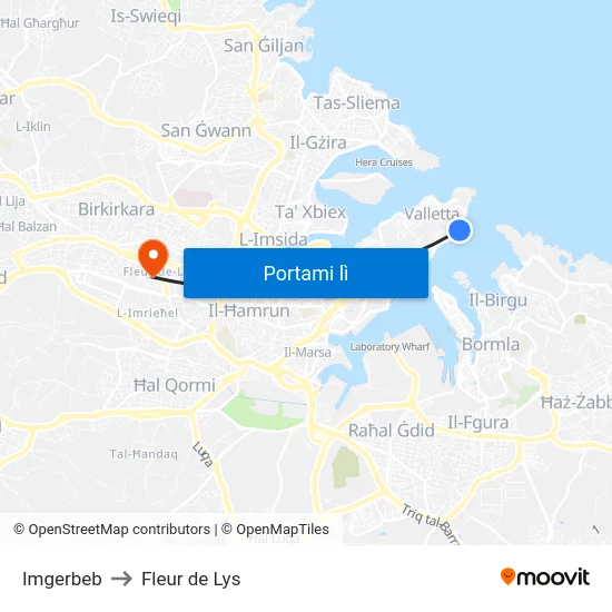 Imgerbeb to Fleur de Lys map