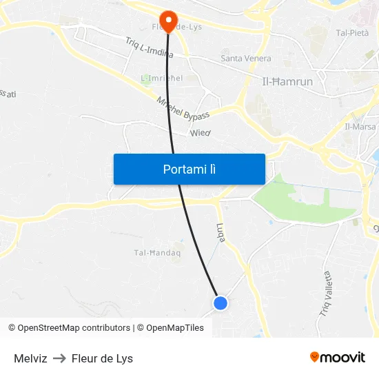 Melviz to Fleur de Lys map