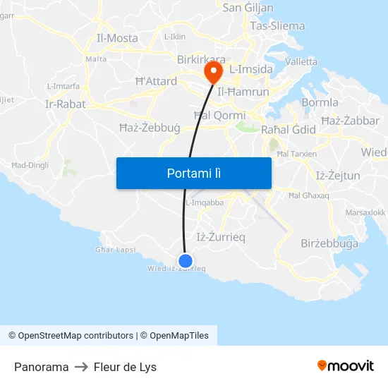 Panorama to Fleur de Lys map