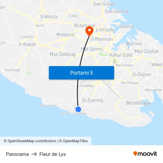 Panorama to Fleur de Lys map