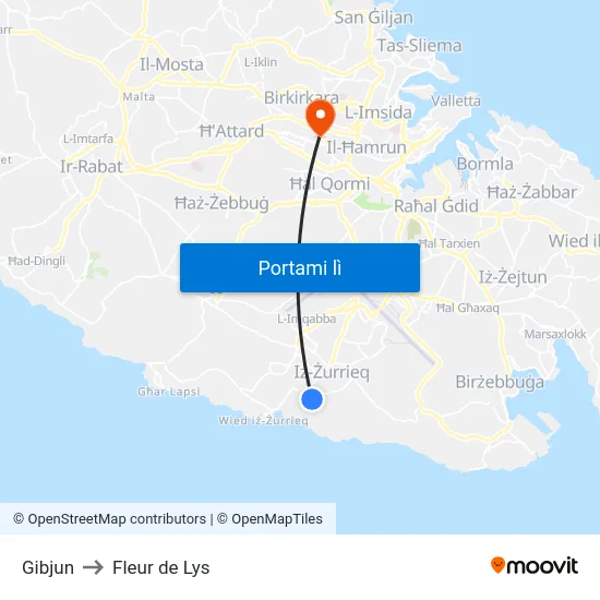 Gibjun to Fleur de Lys map