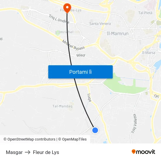 Masgar to Fleur de Lys map