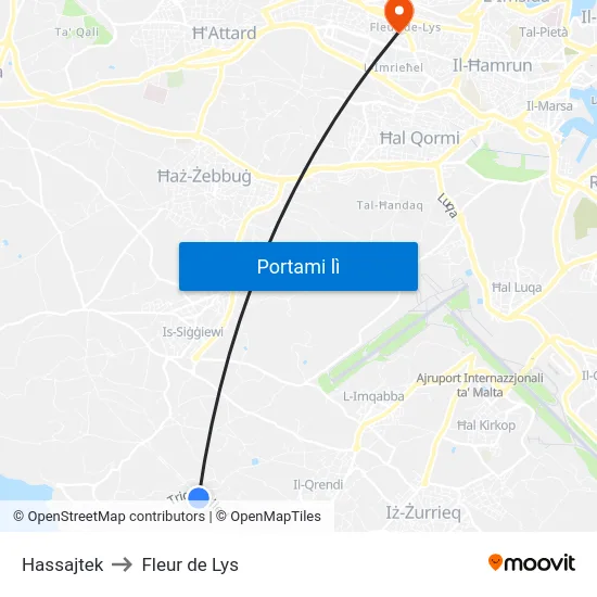 Hassajtek to Fleur de Lys map