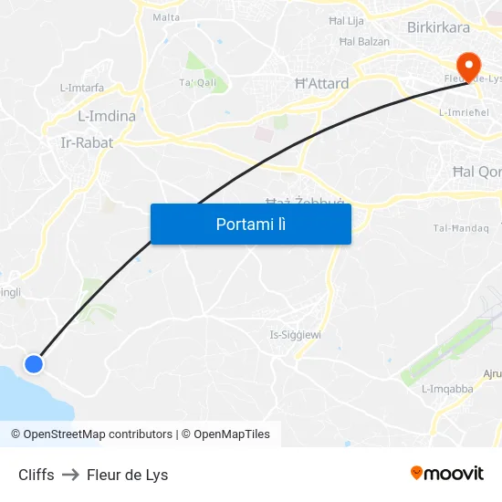 Cliffs to Fleur de Lys map