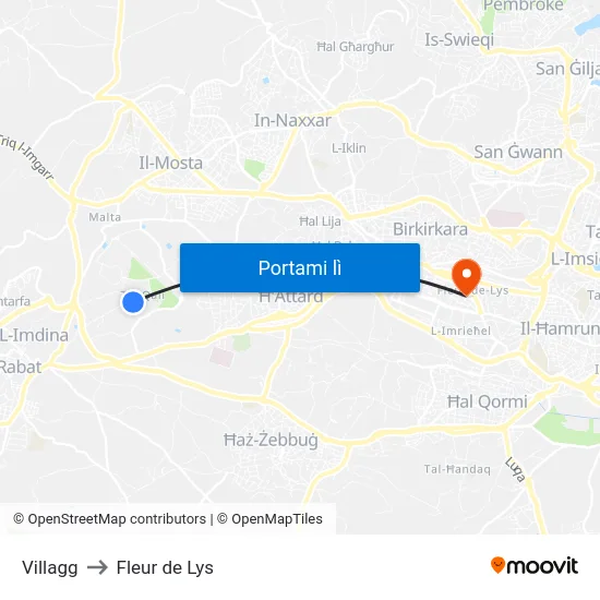 Villagg to Fleur de Lys map