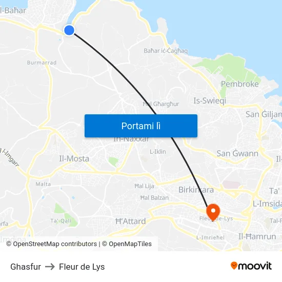 Ghasfur to Fleur de Lys map