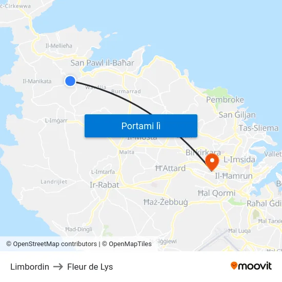 Limbordin to Fleur de Lys map