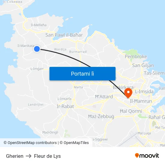 Gherien to Fleur de Lys map