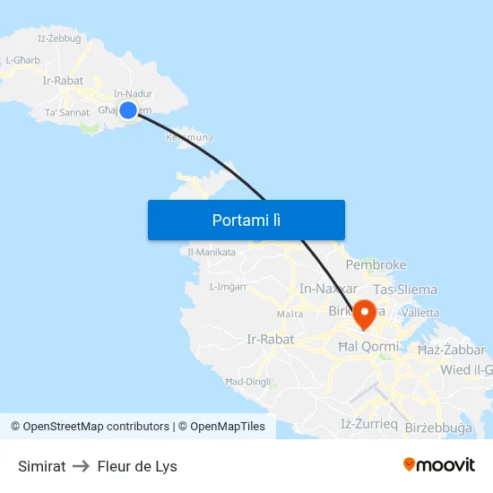 Simirat to Fleur de Lys map