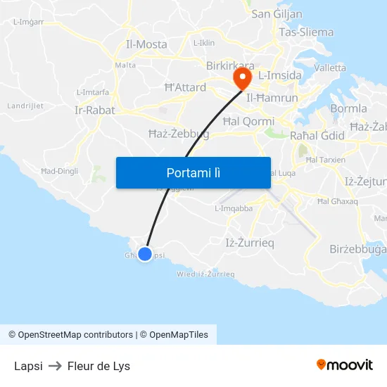 Lapsi to Fleur de Lys map