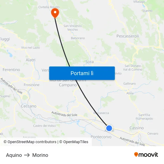Aquino to Morino map