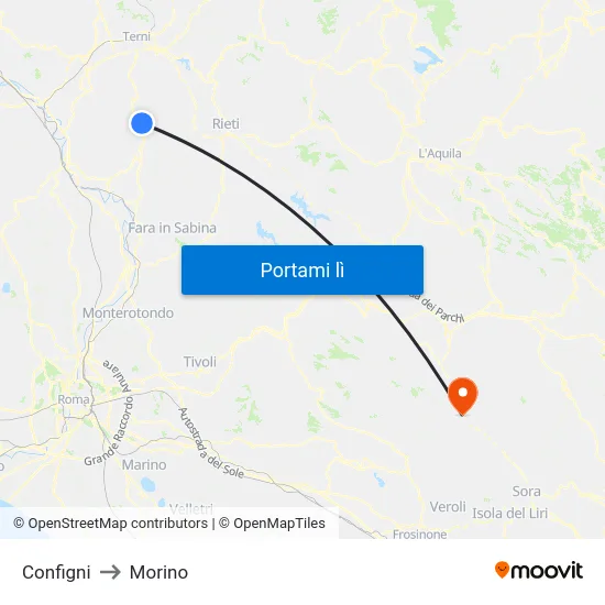 Configni to Morino map