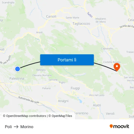 Poli to Morino map