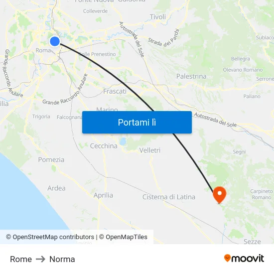 Rome to Norma map