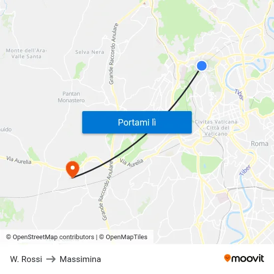 W. Rossi to Massimina map