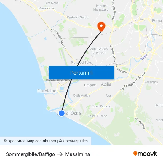 Sommergibile/Baffigo to Massimina map