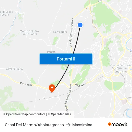 Casal Del Marmo/Abbiategrasso to Massimina map
