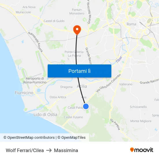 Wolf Ferrari/Cilea to Massimina map