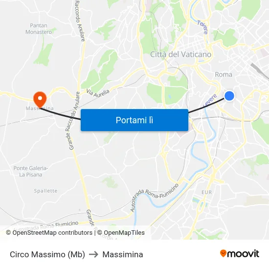 Circo Massimo (Mb) to Massimina map