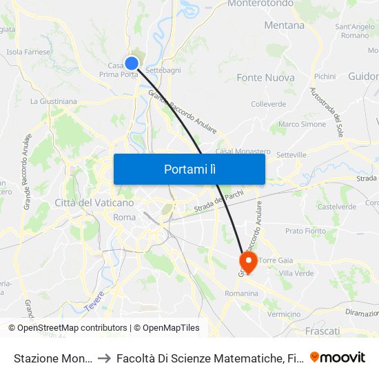 Stazione Montebello (Rv) to Facoltà Di Scienze Matematiche, Fisiche E Naturali (Sogene) map