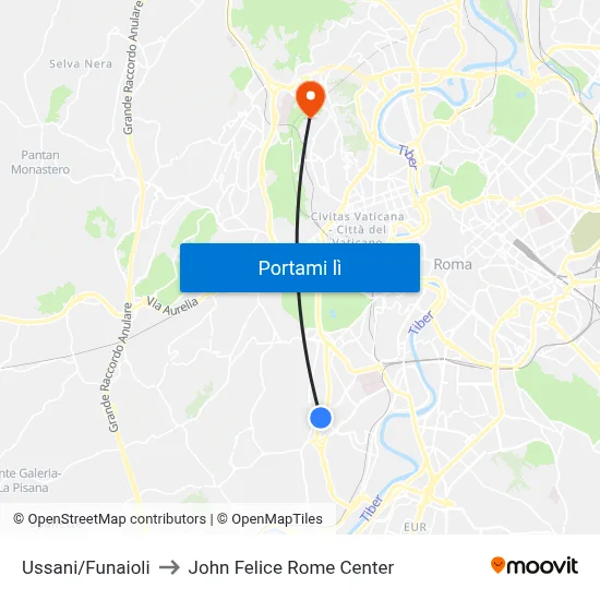 Ussani/Funaioli to John Felice Rome Center map