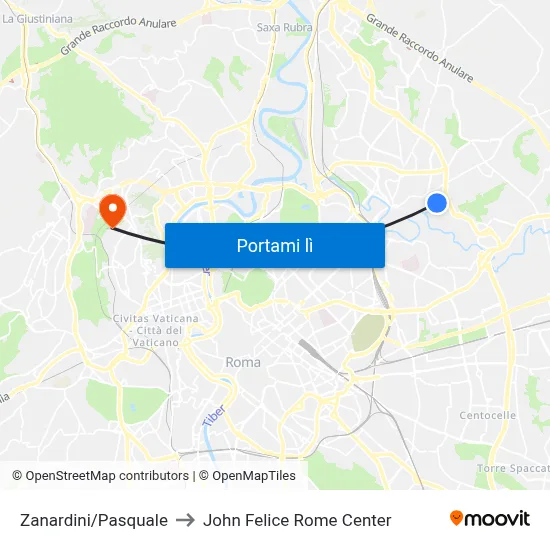 Zanardini/Pasquale to John Felice Rome Center map