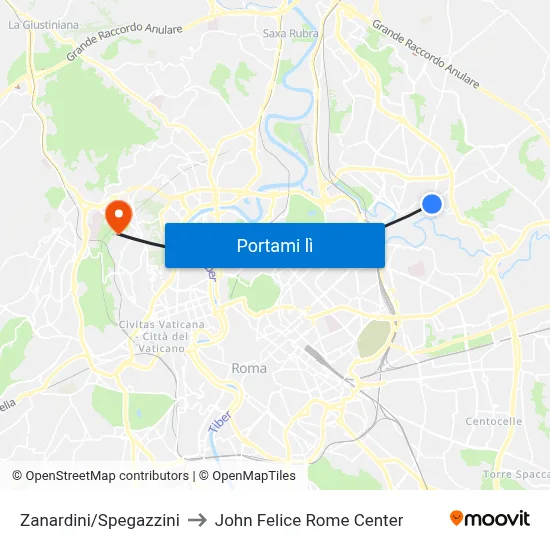 Zanardini/Spegazzini to John Felice Rome Center map