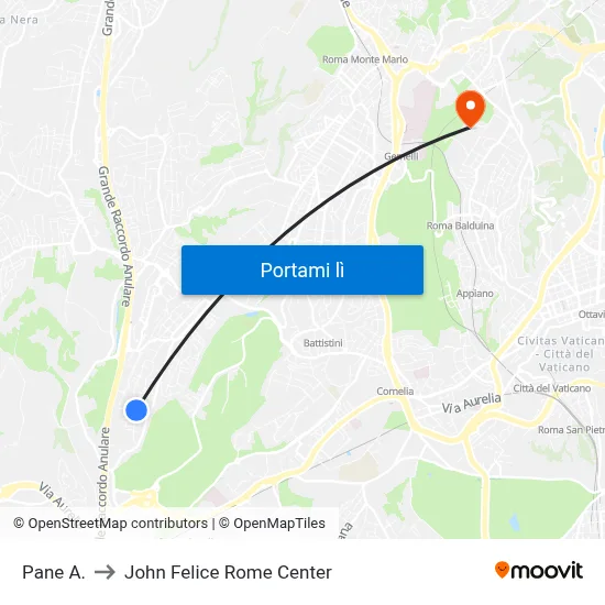 Pane A. to John Felice Rome Center map