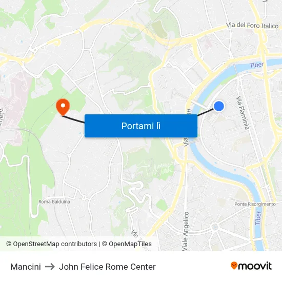 Mancini to John Felice Rome Center map