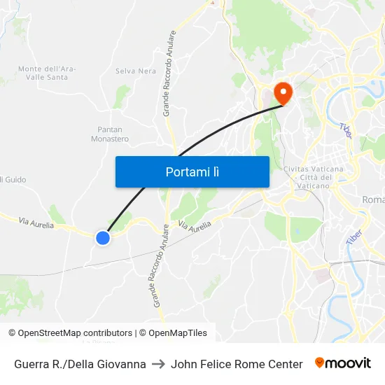 Guerra R./Della Giovanna to John Felice Rome Center map