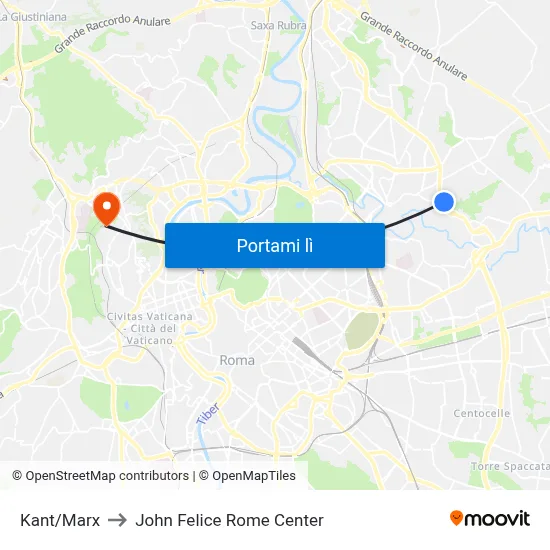 Kant/Marx to John Felice Rome Center map