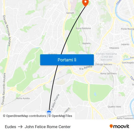 Eudes to John Felice Rome Center map