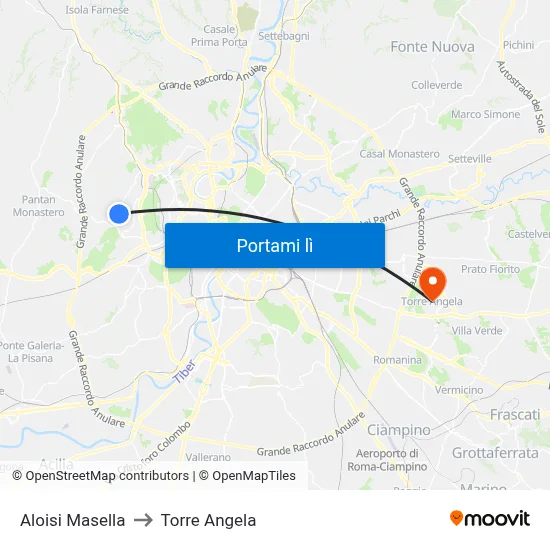 Aloisi Masella to Torre Angela map
