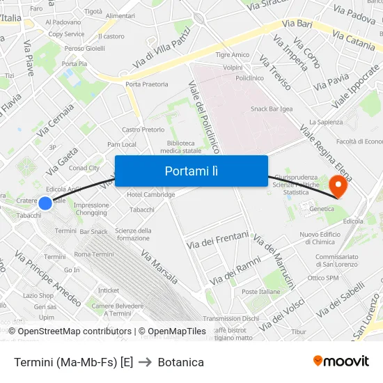 Termini (Ma-Mb-Fs) [E] to Botanica map