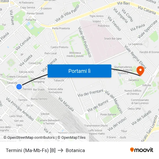 Termini (Ma-Mb-Fs) [B] to Botanica map