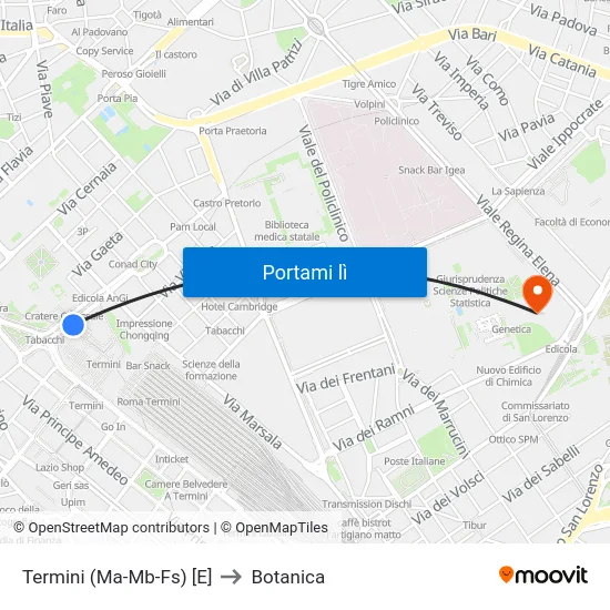 Termini (Ma-Mb-Fs) [E] to Botanica map