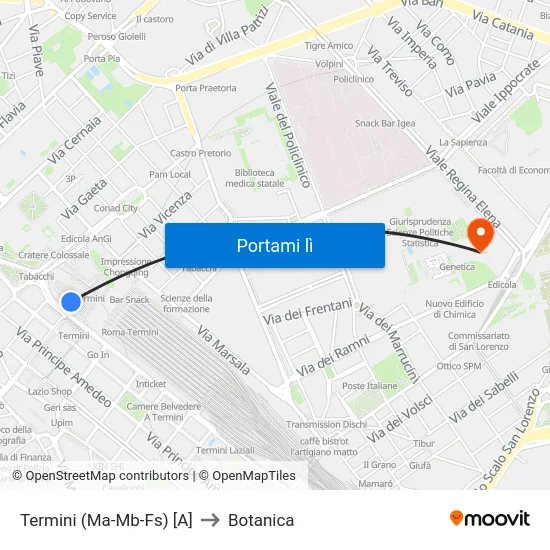Termini (Ma-Mb-Fs) [A] to Botanica map