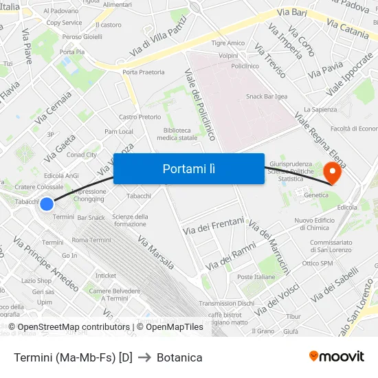 Termini (Ma-Mb-Fs) [D] to Botanica map
