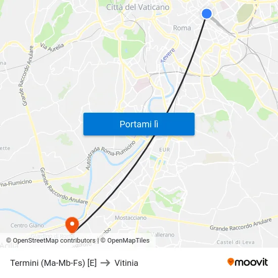 Termini (Ma-Mb-Fs) [E] to Vitinia map