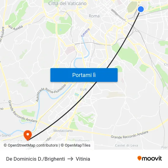 De Dominicis D./Brighenti to Vitinia map