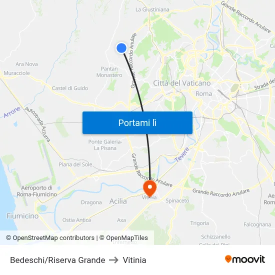 Bedeschi/Riserva Grande to Vitinia map