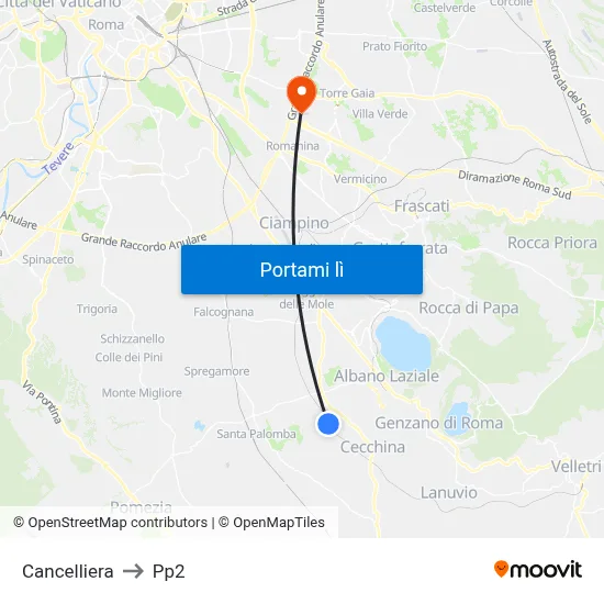 Cancelliera to Pp2 map