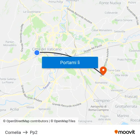 Cornelia to Pp2 map